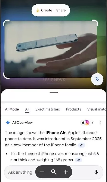 هوش مصنوعی Circle to Search